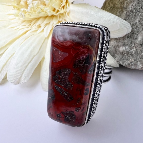 CRAZY LACE AGATE RING - Picture 5 of 12